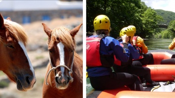 Rafting or horse riding?