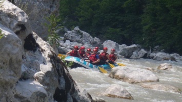 Moments of extreme joy: Rafting at Voidomatis river 