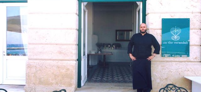 Poseidonion's chef, Stamatis Marmarinos, prepares brunch at The Clumsies!