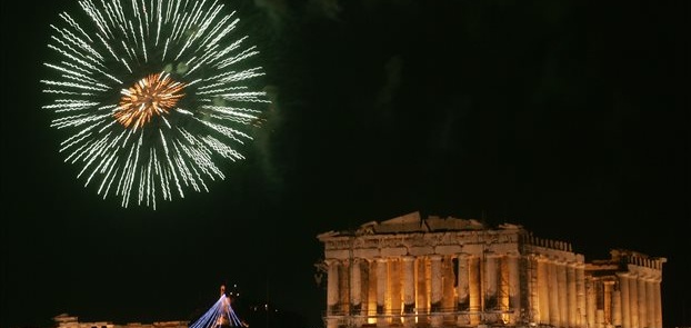 New Year’s Eve under the Acropolis of Athens