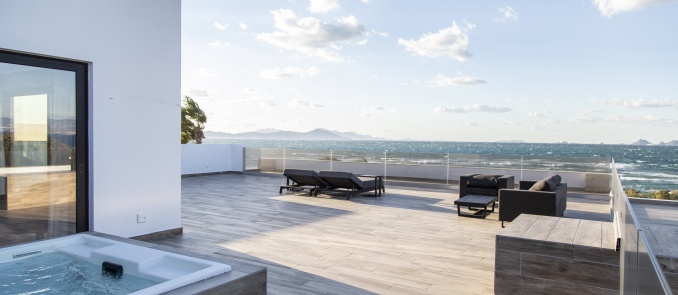 Lango's premium balcony to the Aegean